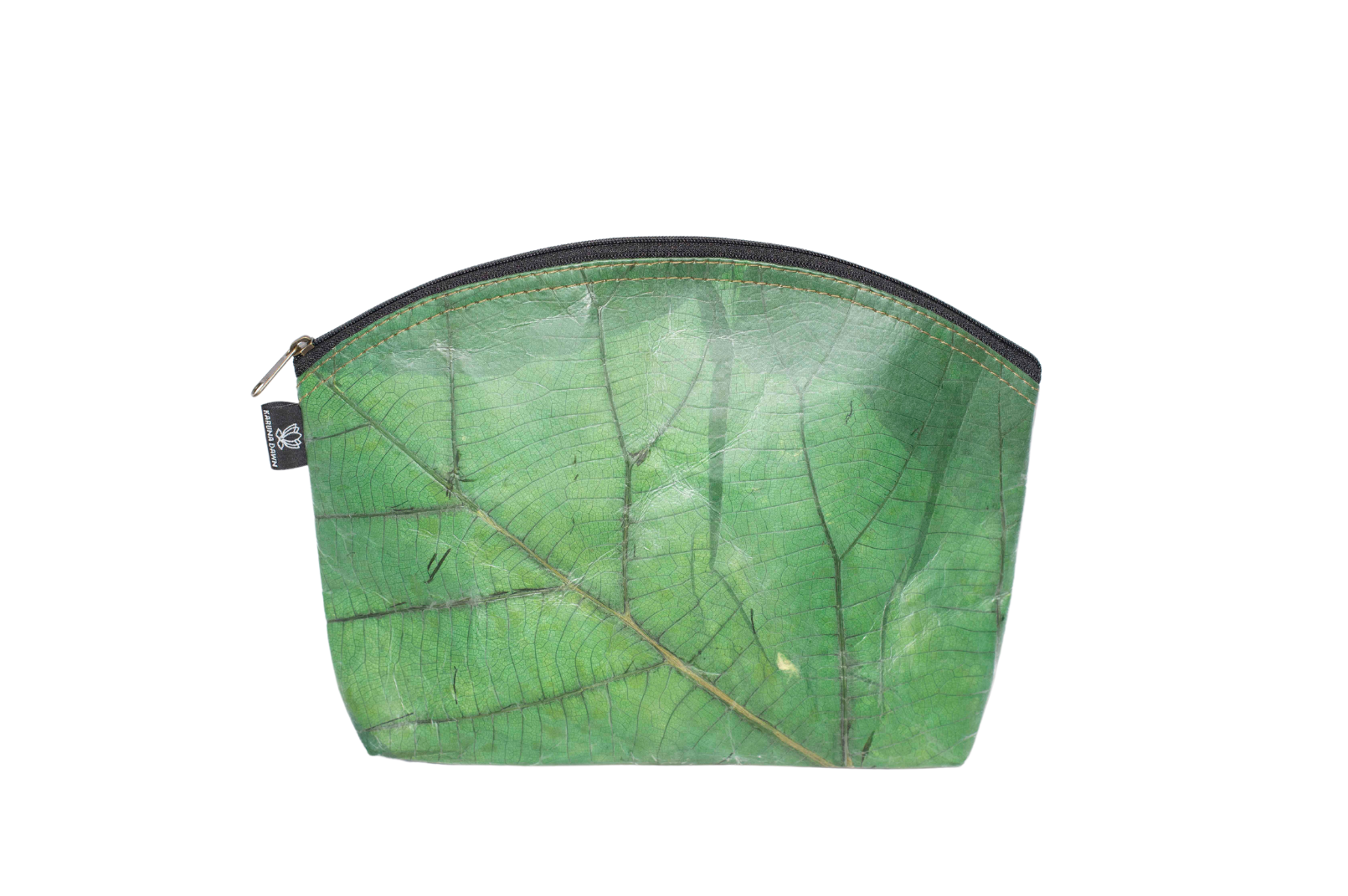 Vegan Leather Cosmetic Bag - Extra Large - Green