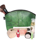 Vegan Leather Cosmetic Bag - Extra Large - Green