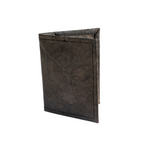 Vegan Leather Passport Holder - Dark Brown/Black