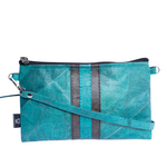 Vegan Leather Slim Line Bag - Turquoise