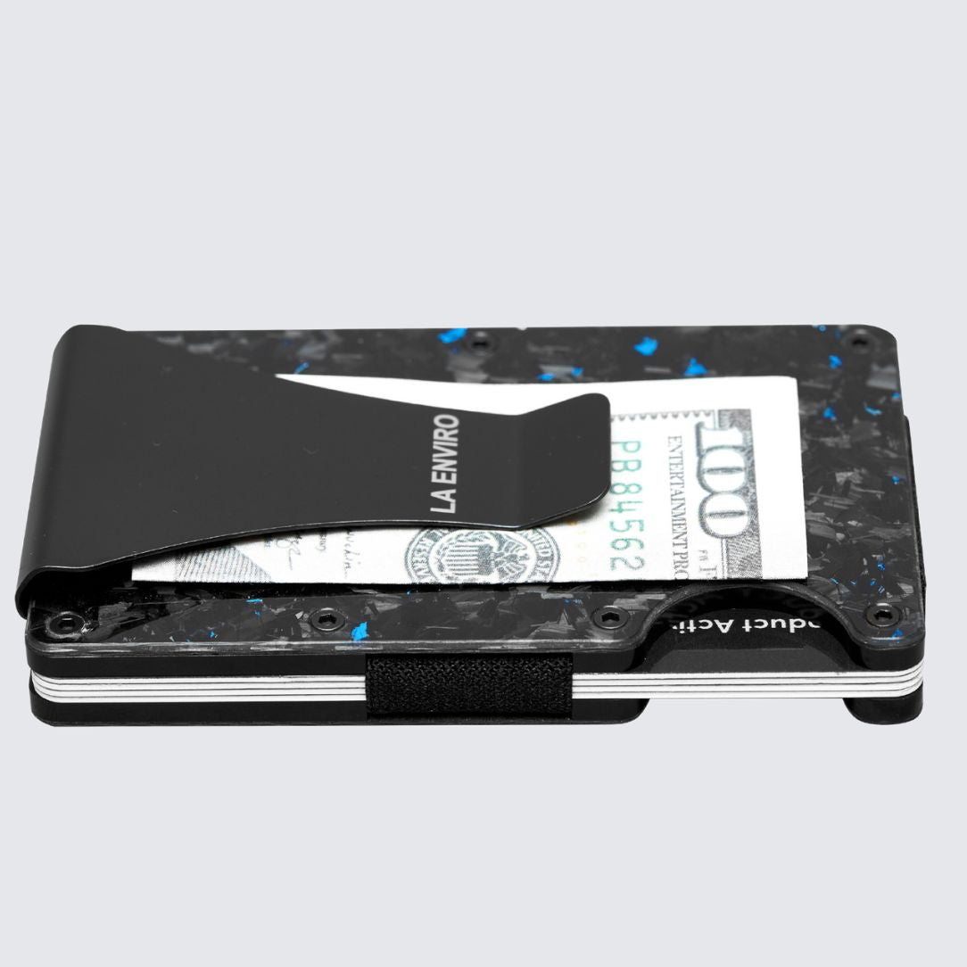 LORNE FORGED CARBON WALLET I GLOSS BLUE