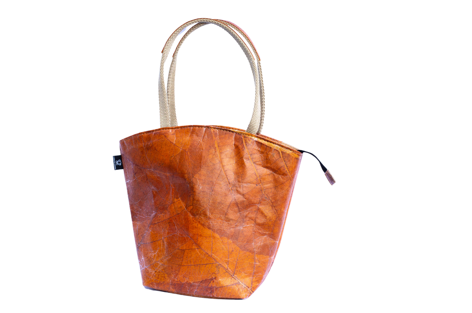 Vegan Leather Tote Bag - Orange