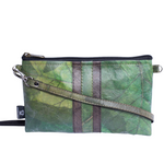 Vegan Leather Slim Line Bag - Green