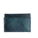 Vegan Leather Card Holder - Blue