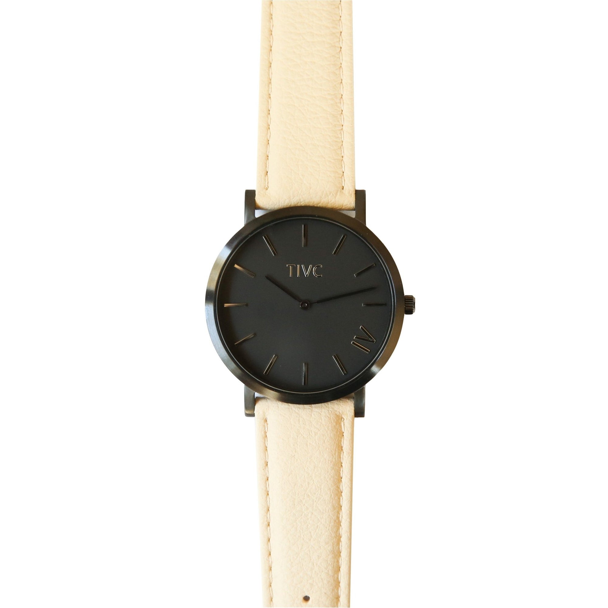 40mm Black | Cream Stitched Band - Time IV Change - stride