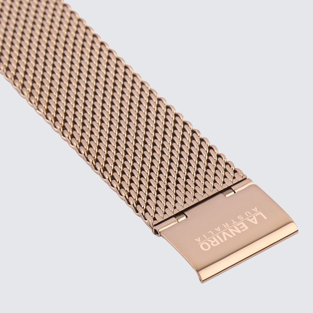 Rose Gold Mesh Watch Strap | 20MM