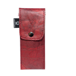 Vegan Leather Pen Holder - Red