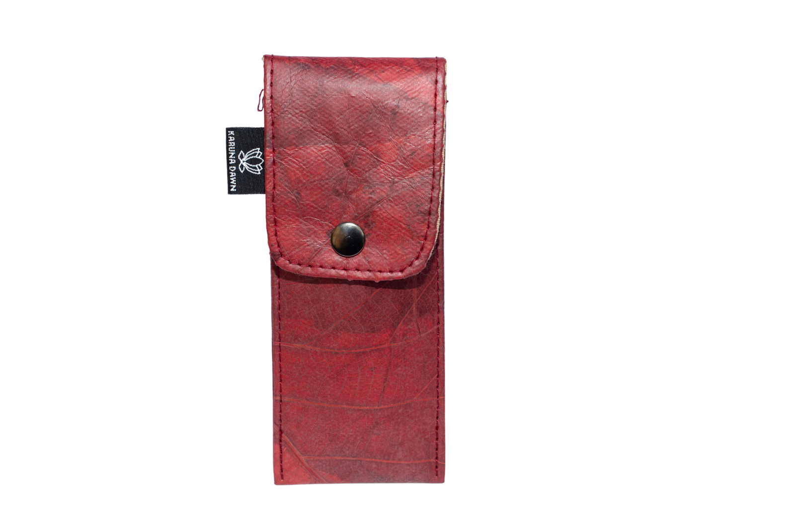 Vegan Leather Pen Holder - Red