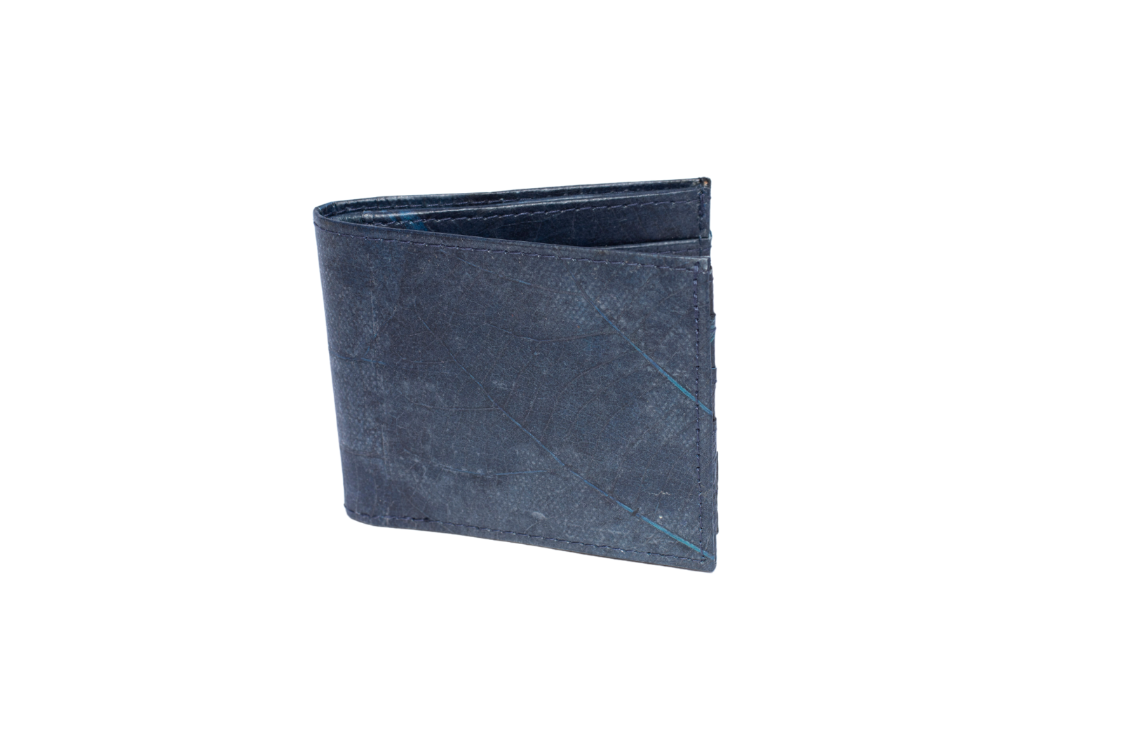 Vegan Leather Wallet - Blue