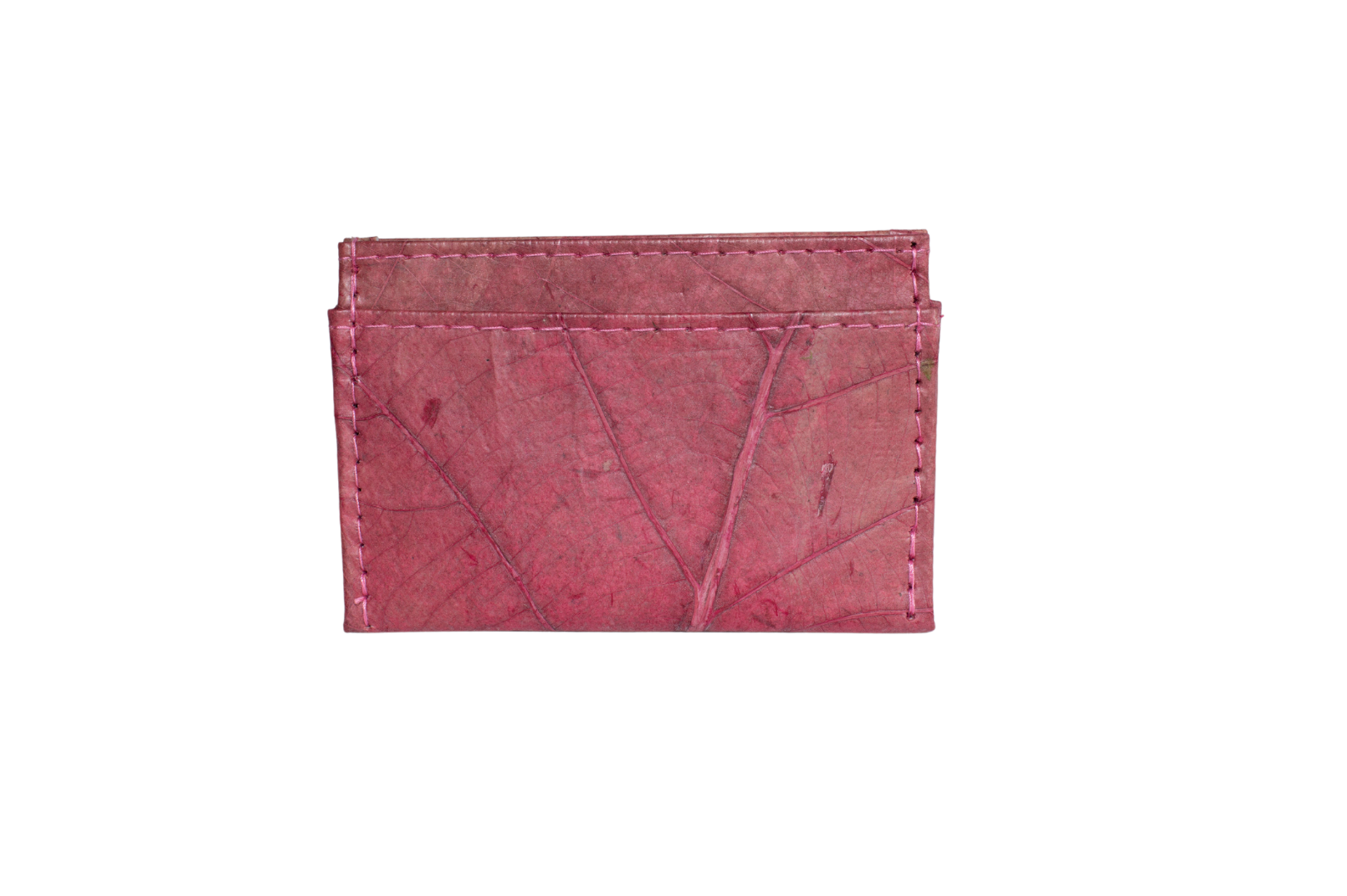 Vegan Leather Card Holder - Pink