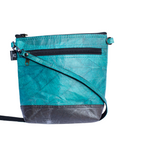 Vegan Leather Cross-Body Bag - Turquoise