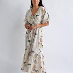 "Garden Party" Vintage Floral Maxi Dress