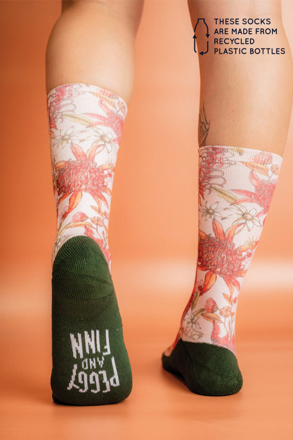 Unisex Recycled Socks - Botanical