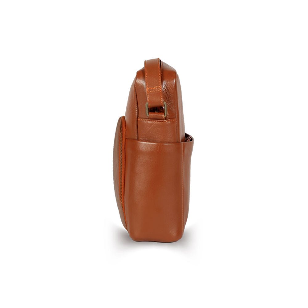 African Wild Dog Sling Leather Bag - Bethikal - stride