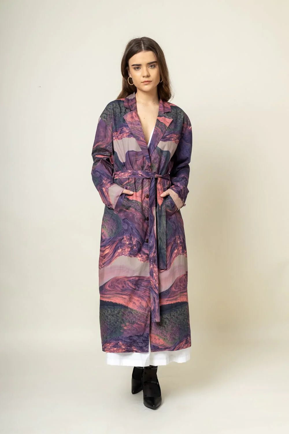 AMELIA PRINTED TRENCH - Bethikal - stride