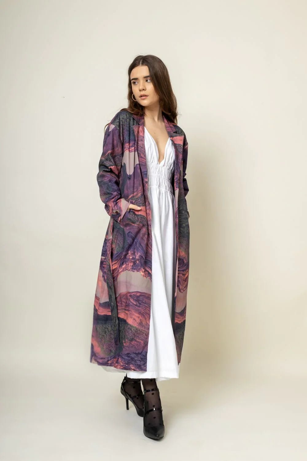 AMELIA PRINTED TRENCH - Bethikal - stride