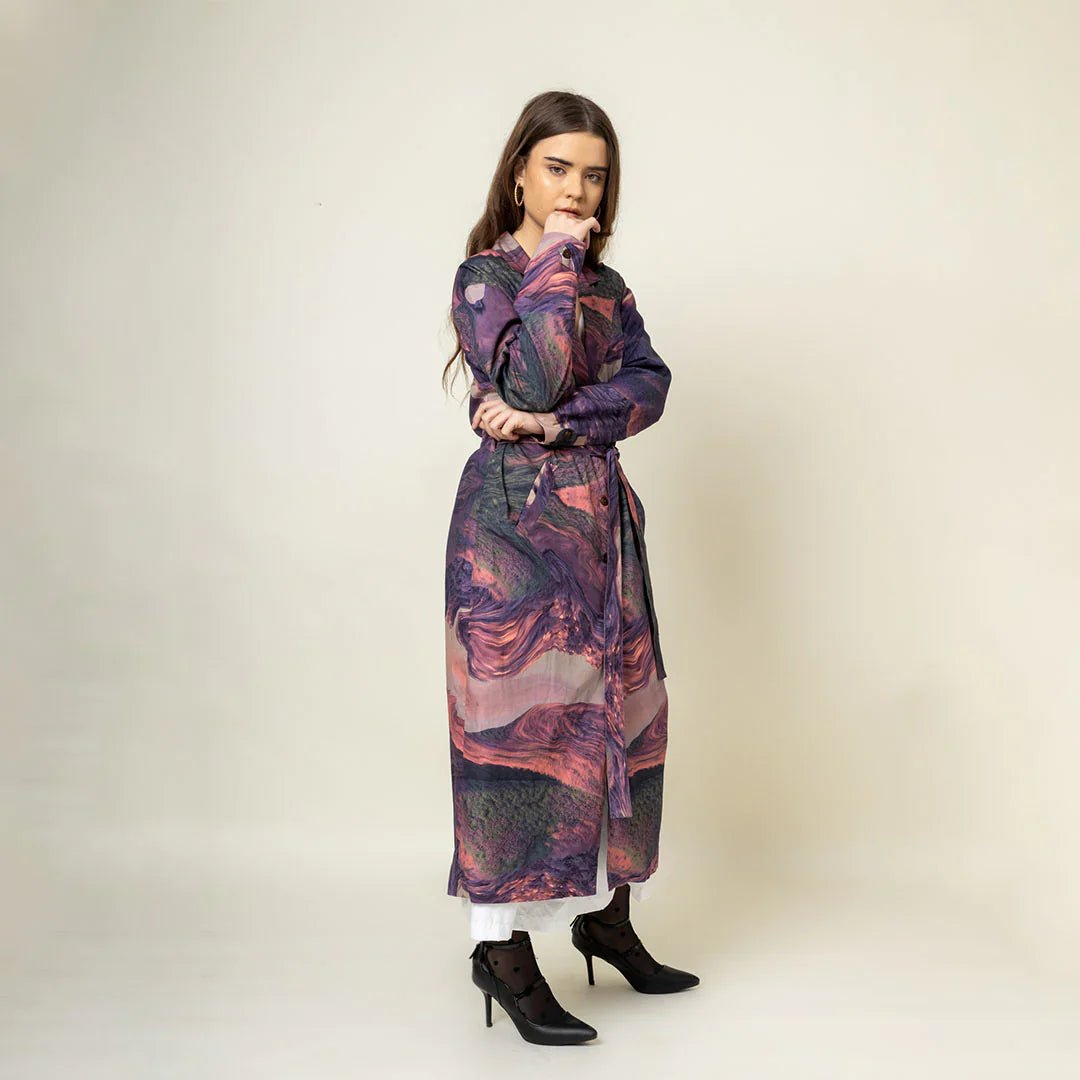 AMELIA PRINTED TRENCH - Bethikal - stride