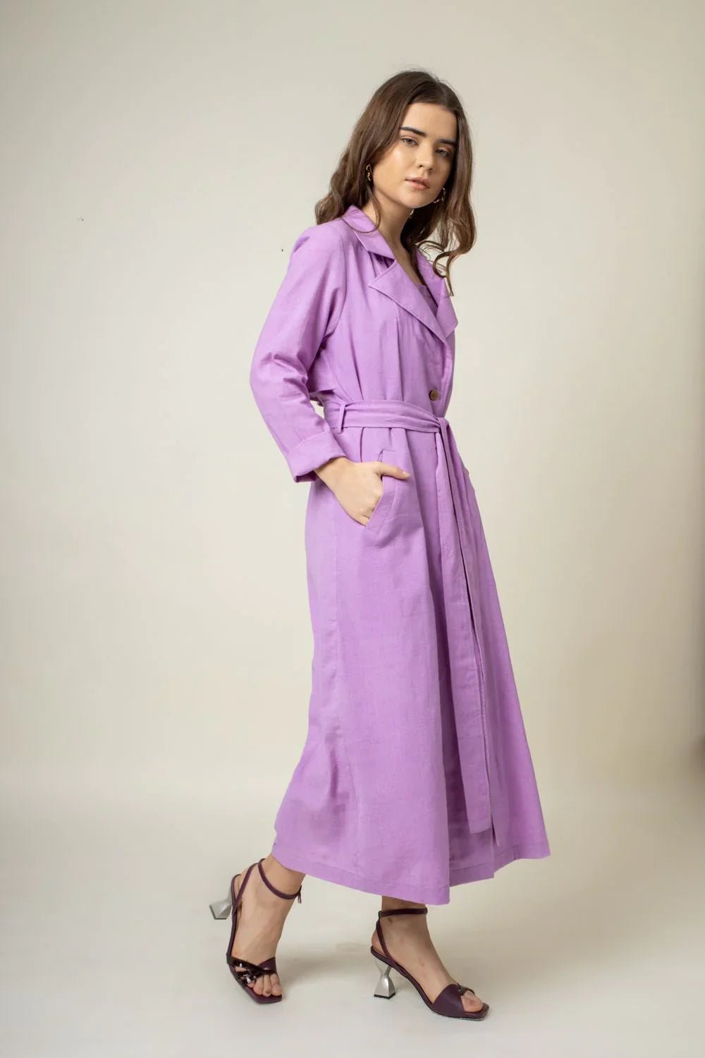 AMELIA PURPLE TRENCH - Bethikal - stride