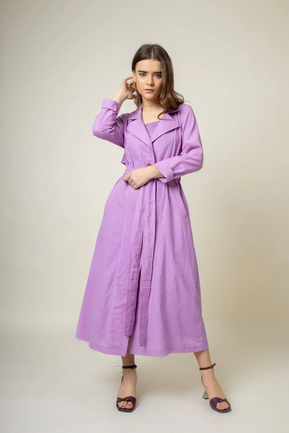 AMELIA PURPLE TRENCH - Bethikal - stride