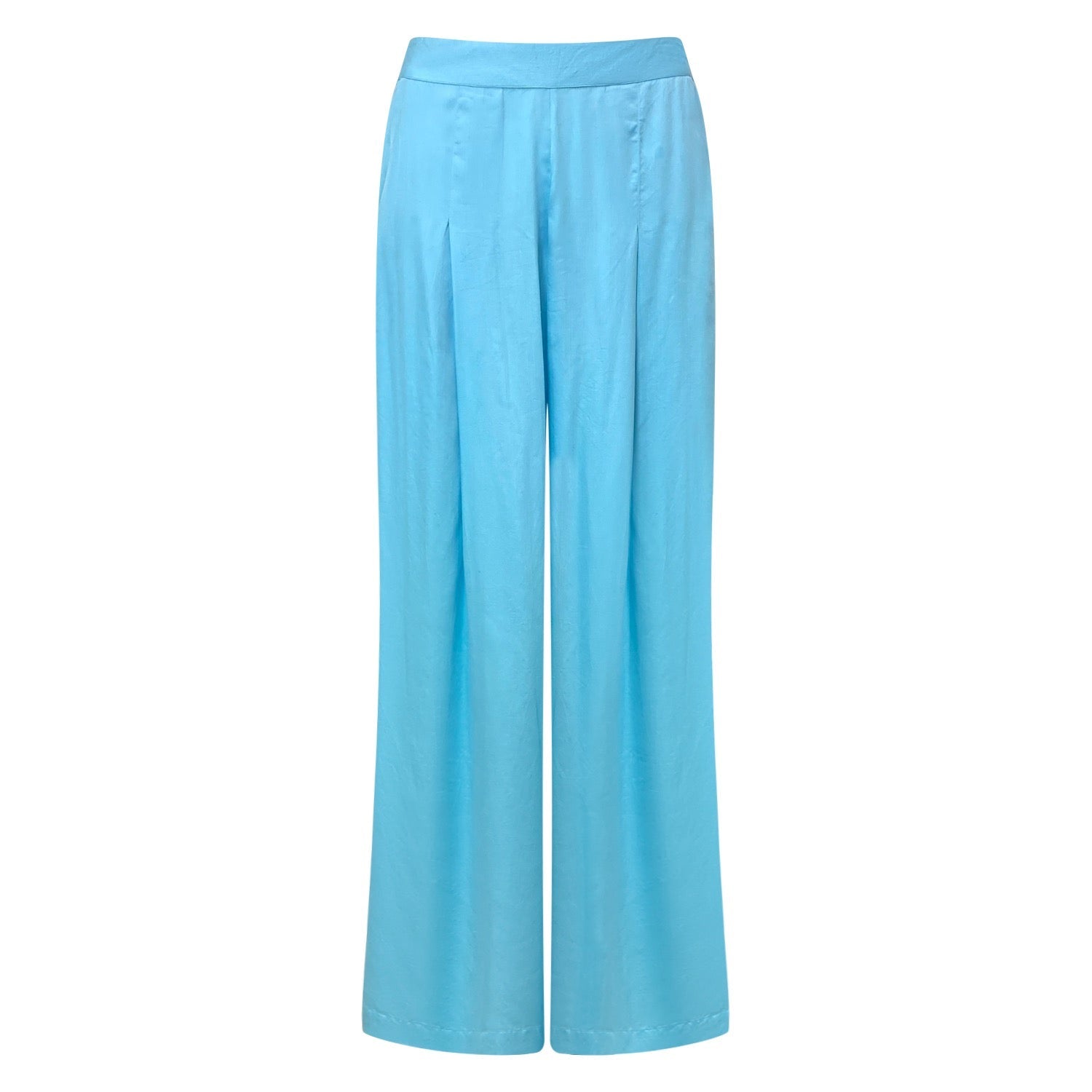 Aqua Blue Low Rise Culotte Pants - Desire - Why Mary - stride