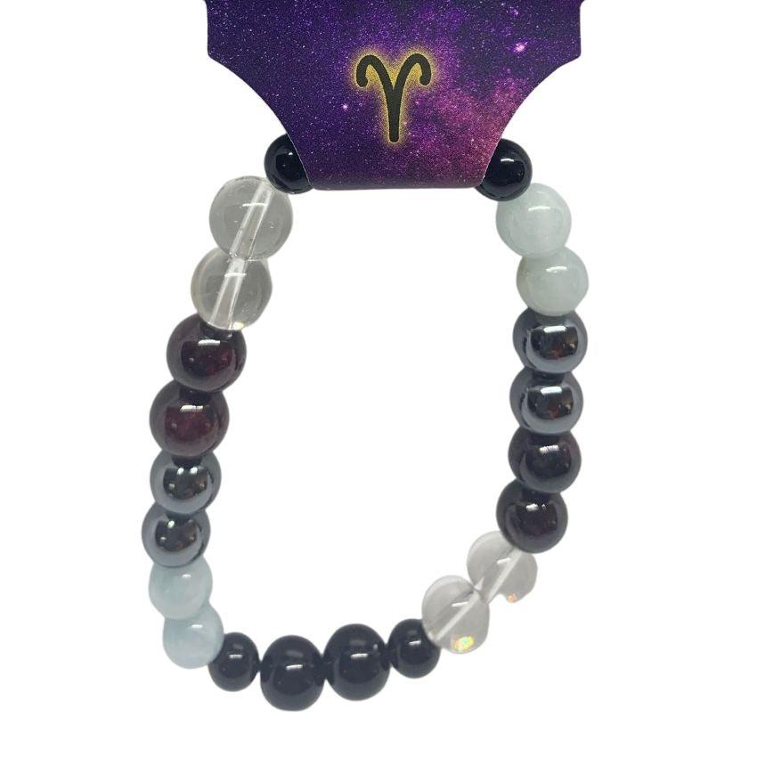 Aries | Crystal Healing Bracelet for Zoadic Energy - Empowered Clothing - stride