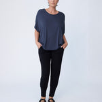 Bamboo Cocoon Top - Charcoal Grey - Tluxe - stride