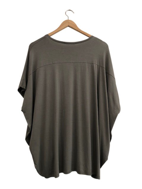 Bamboo Cocoon Top - Olive - Tluxe - stride