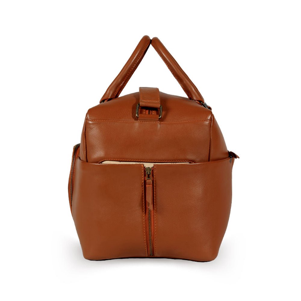 Belgian Hare Rabbit Weekender Leather Bag - Bethikal - stride