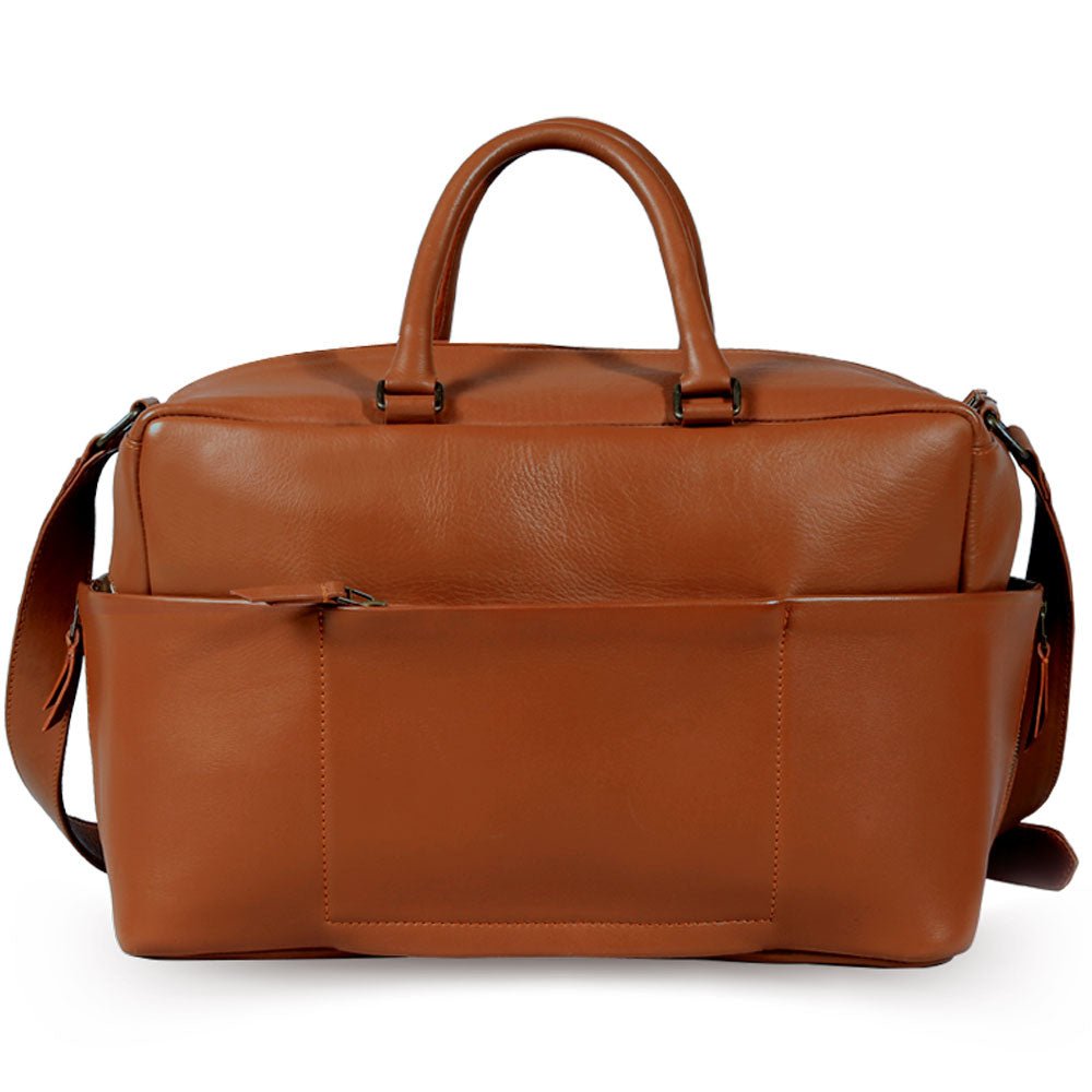 Belgian Hare Rabbit Weekender Leather Bag - Bethikal - stride