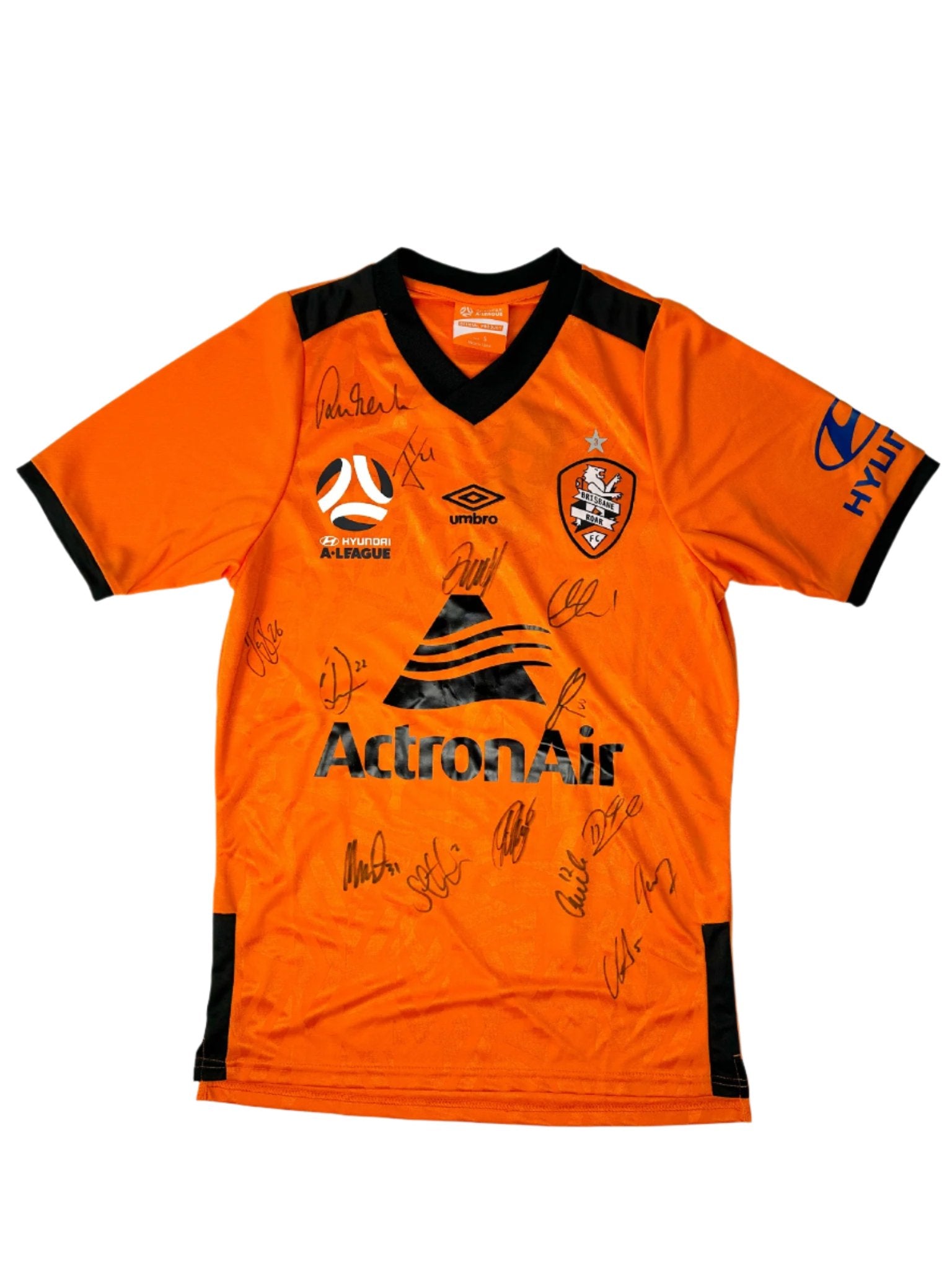 Brisbane Roar Home 2019 - 2020 Signed S - Unwanted FC - stride