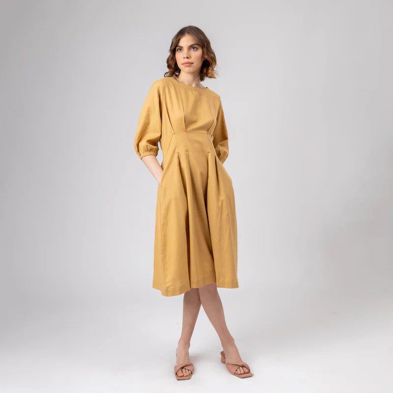 CELIA BEIGE DRESS - Bethikal - stride