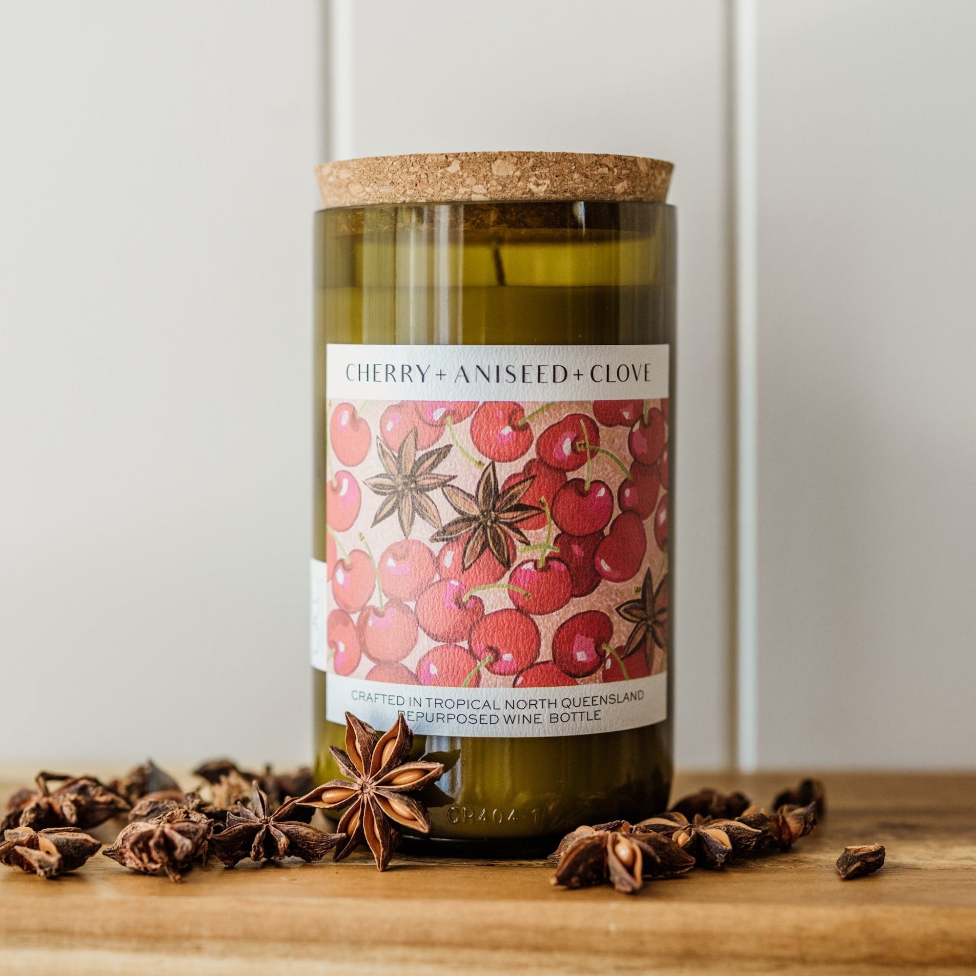 Cherry + Aniseed + Clove - Unwind Candle Co - stride