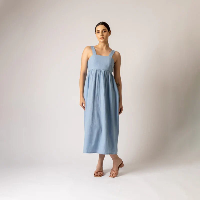 CLARA BLUE DRESS - Bethikal - stride