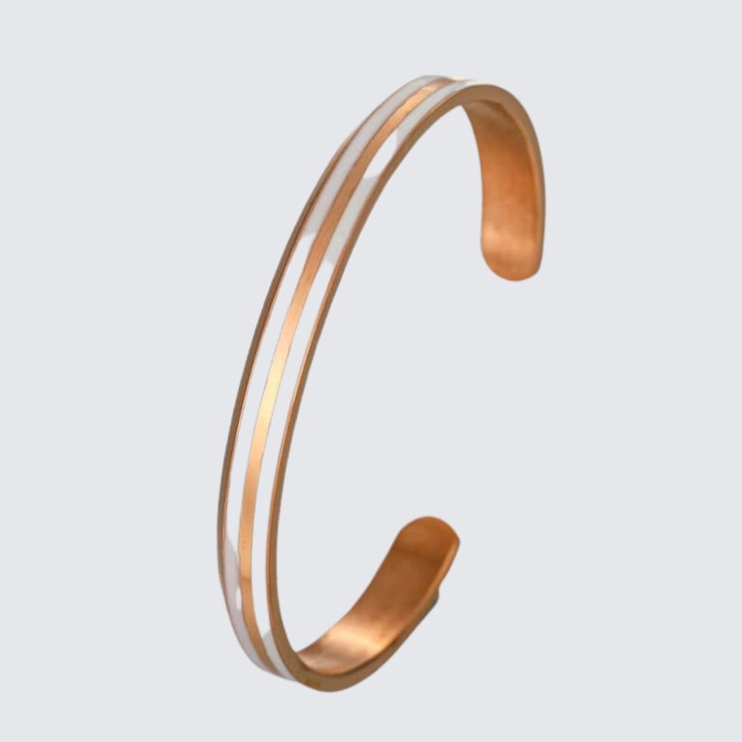 CLASSIC BRACELET - ROSE GOLD & WHITE-La Enviro-stride