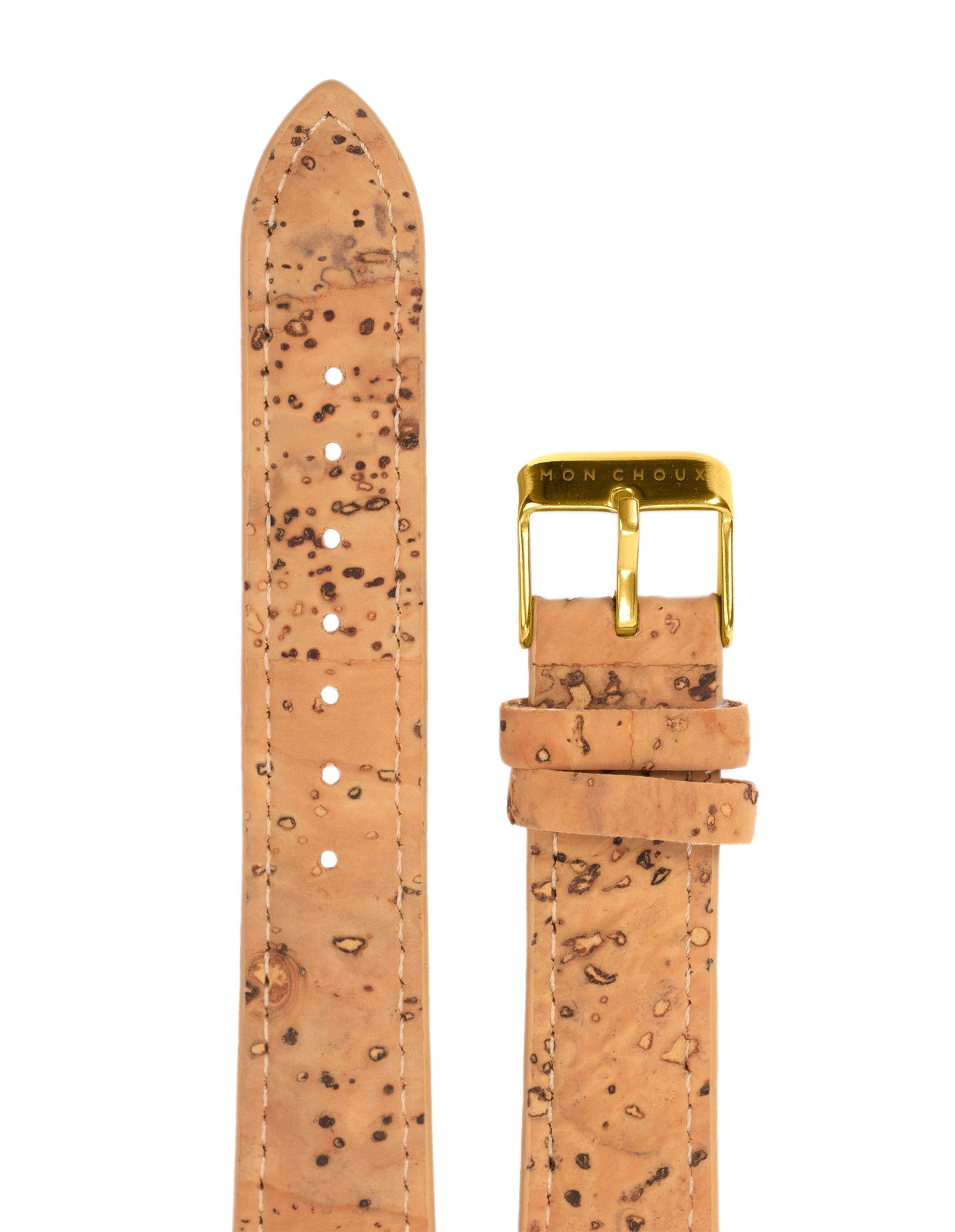 CLASSIC - WHITE/GOLD - NATURAL CORK LEATHER | VEGAN - Mon Choux - stride