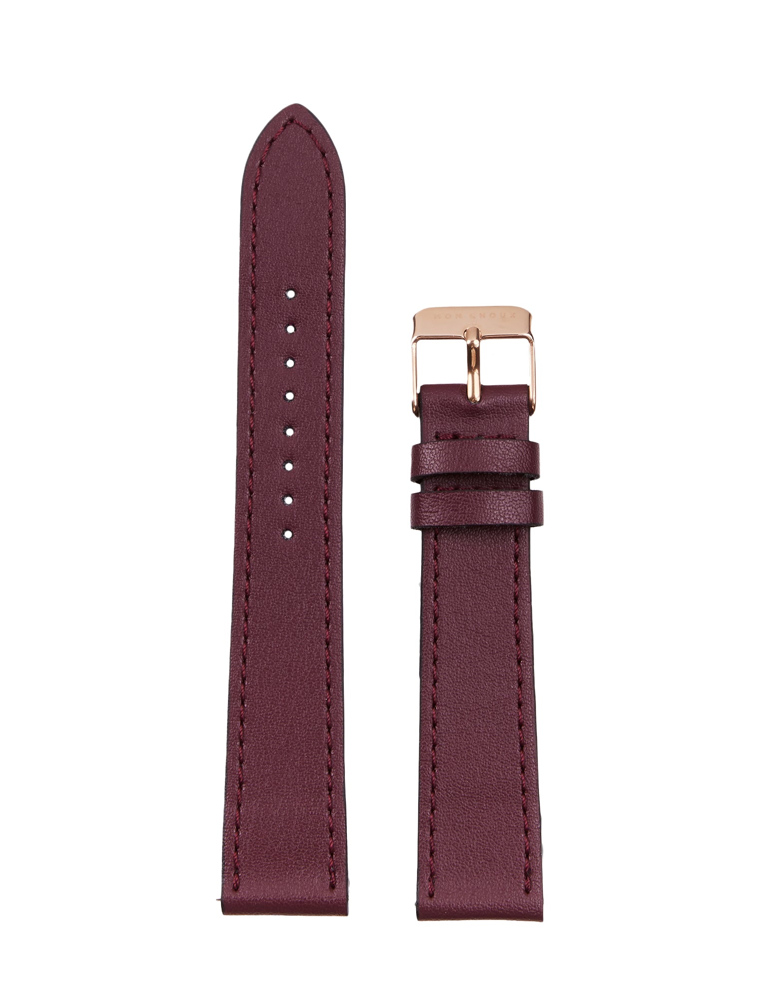 CLASSIC - WHITE/ROSE GOLD - BURGUNDY VEGAN LEATHER - Mon Choux - stride