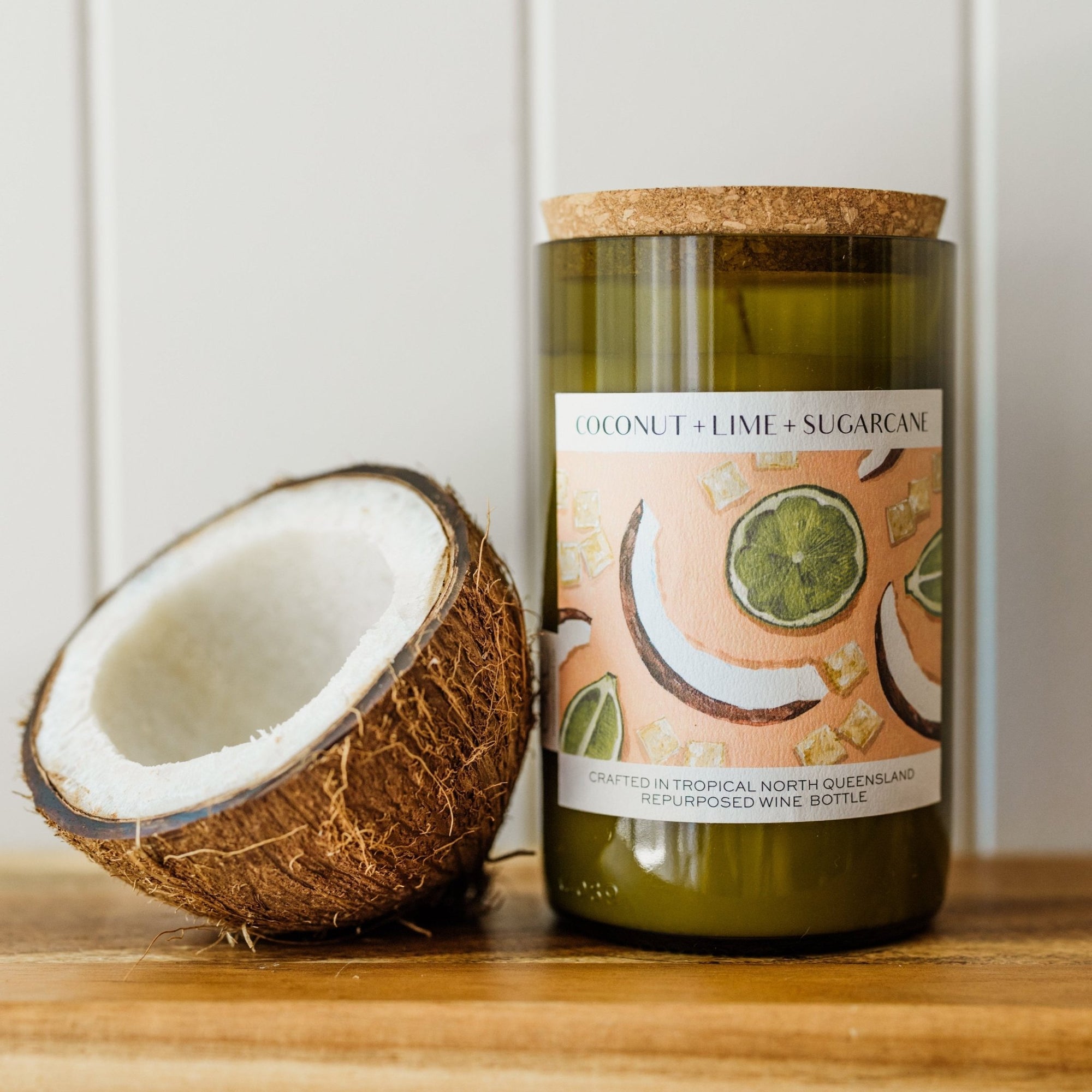 Coconut + Lime + Sugarcane - Unwind Candle Co - stride