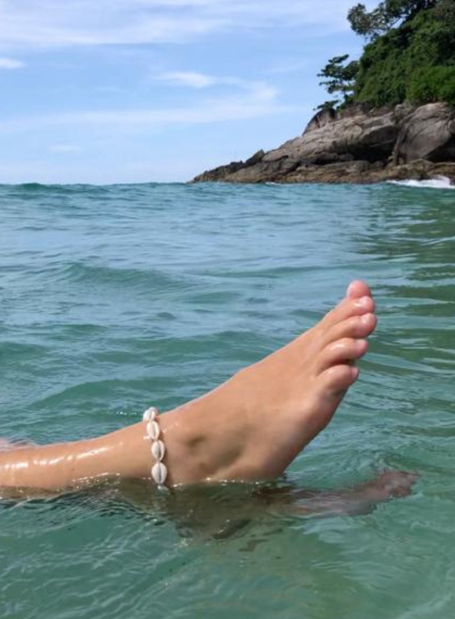 Cowrie Shell Anklet - Yindi & Salt - stride