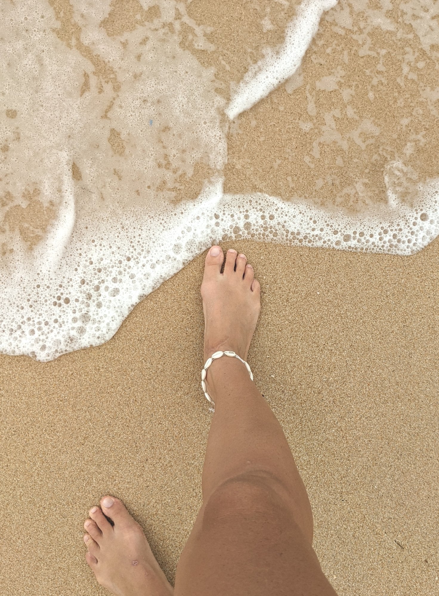 Cowrie Shell Anklet - Yindi & Salt - stride