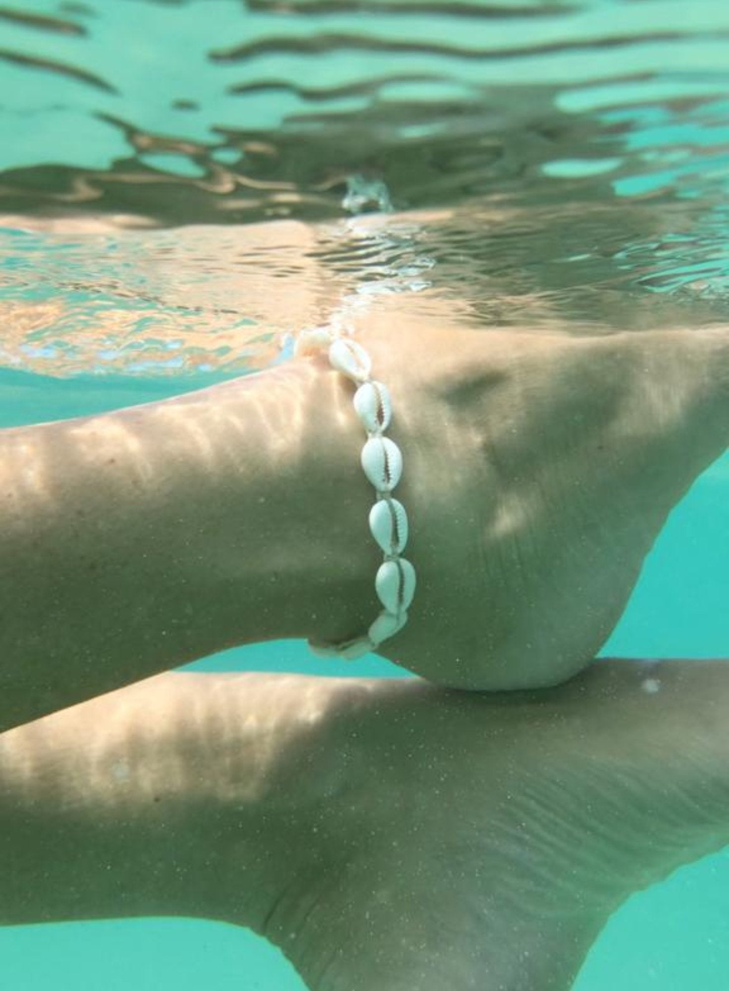 Cowrie Shell Anklet - Yindi & Salt - stride