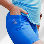 Creation Hot pants | Ocean Blue Activewear Shorts For Women - Empowered Clothing - stride