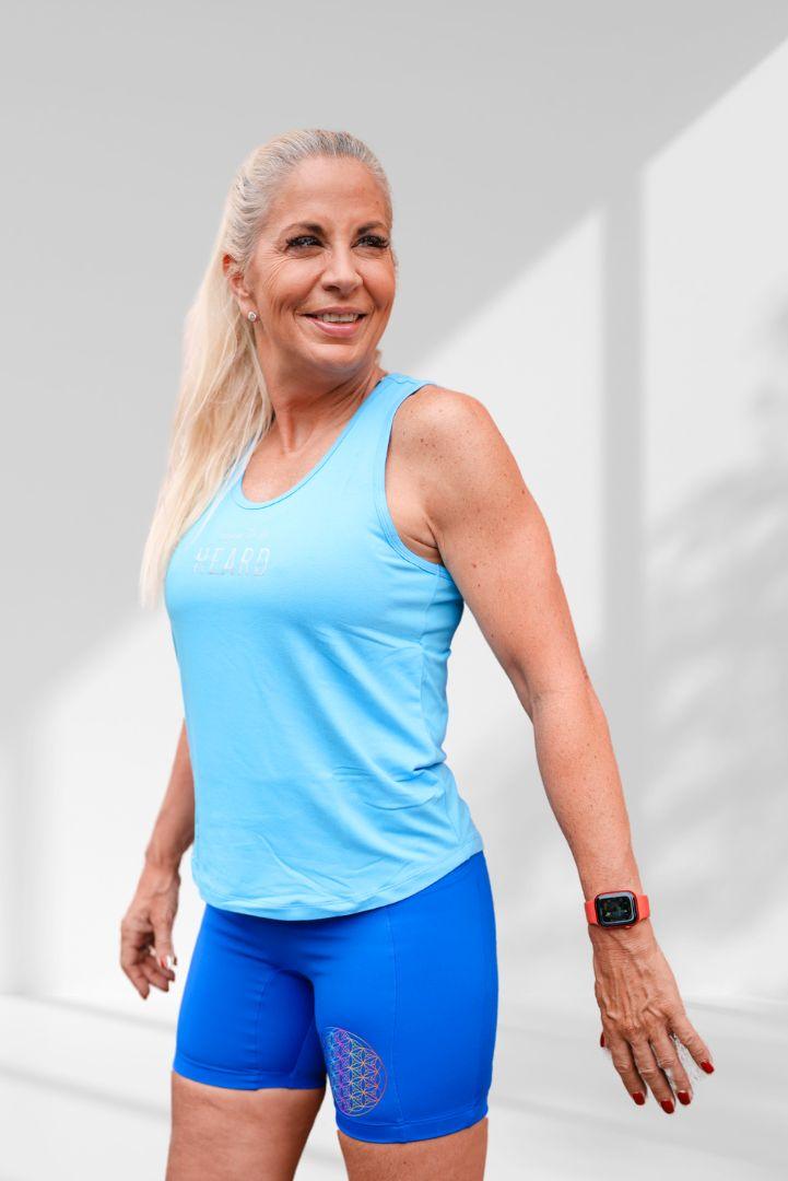 Creation Hot pants | Ocean Blue Activewear Shorts For Women - Empowered Clothing - stride