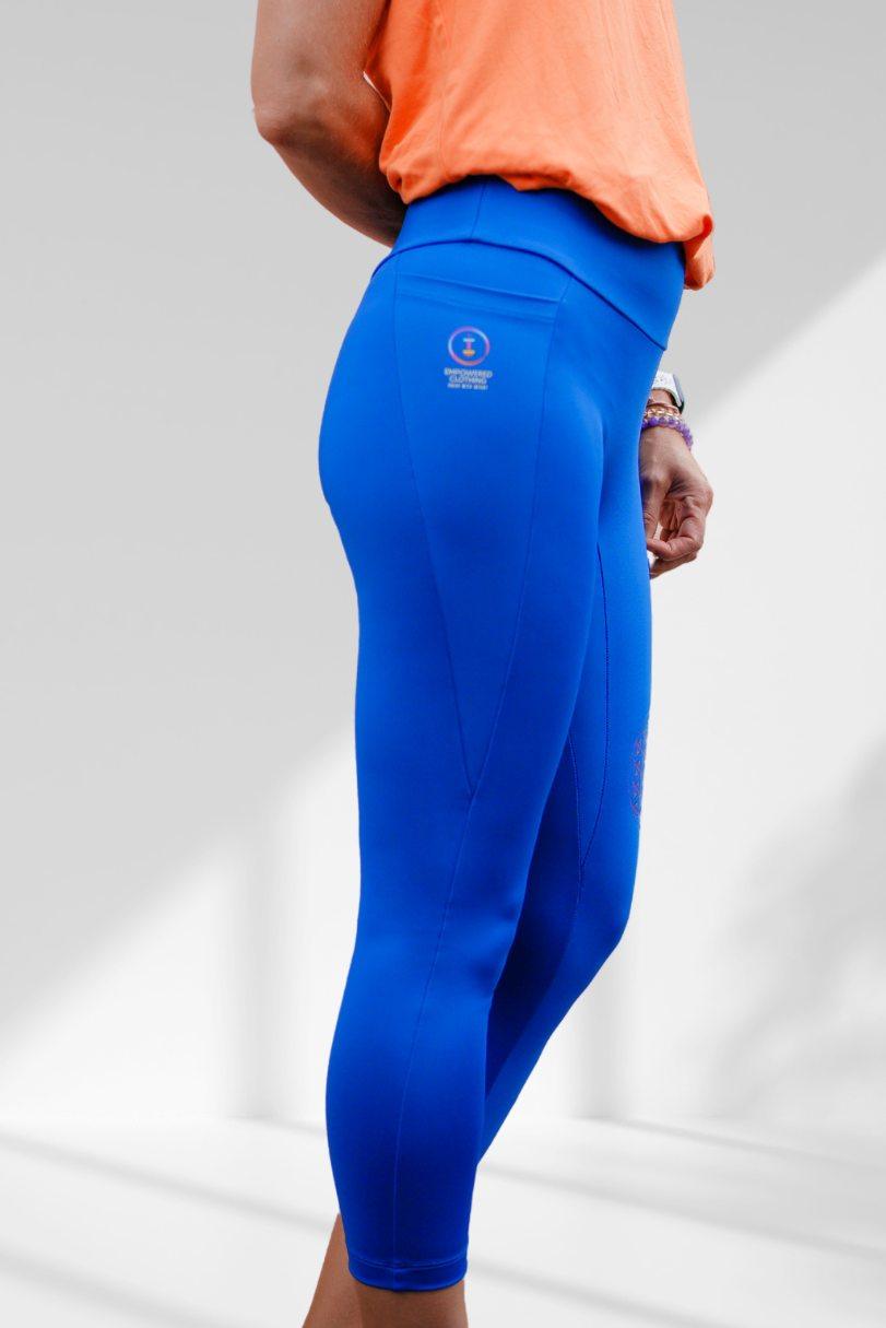 Creation Legging | Ocean Blue Activewear Leggings For Women - Empowered Clothing - stride