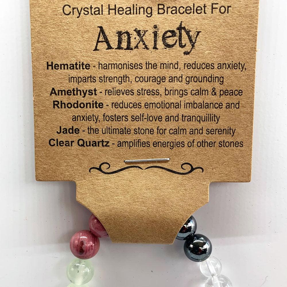 Crystal Healing Bracelet for Anxiety Relief & Calm - Empowered Clothing - stride