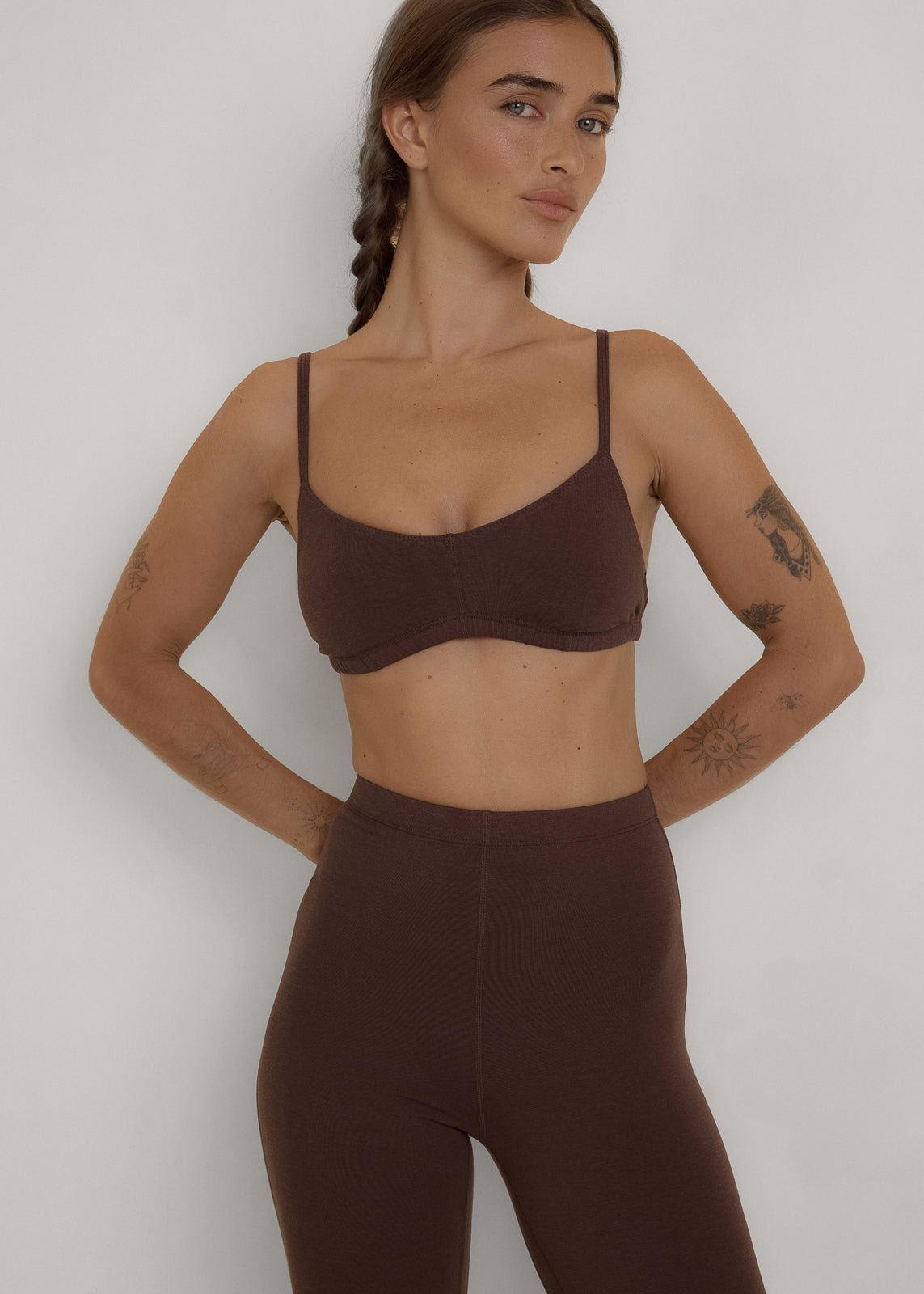 Day Bralette - Dark Brown - Pinky & Kamal - stride