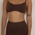 Day Bralette - Dark Brown - Pinky & Kamal - stride