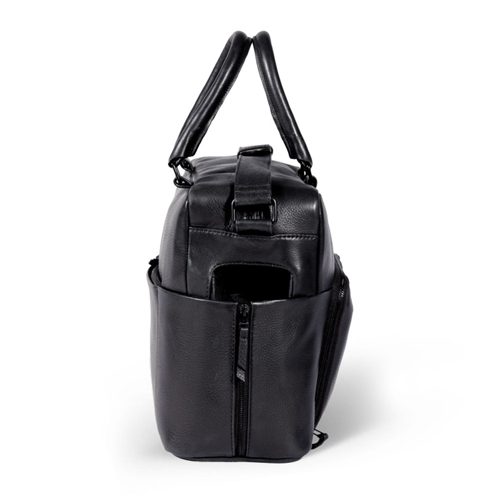 DOLPHIN MESSENGER LEATHER BAG(Black) - Bethikal - stride