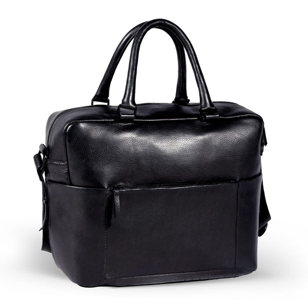 DOLPHIN MESSENGER LEATHER BAG(Black) - Bethikal - stride