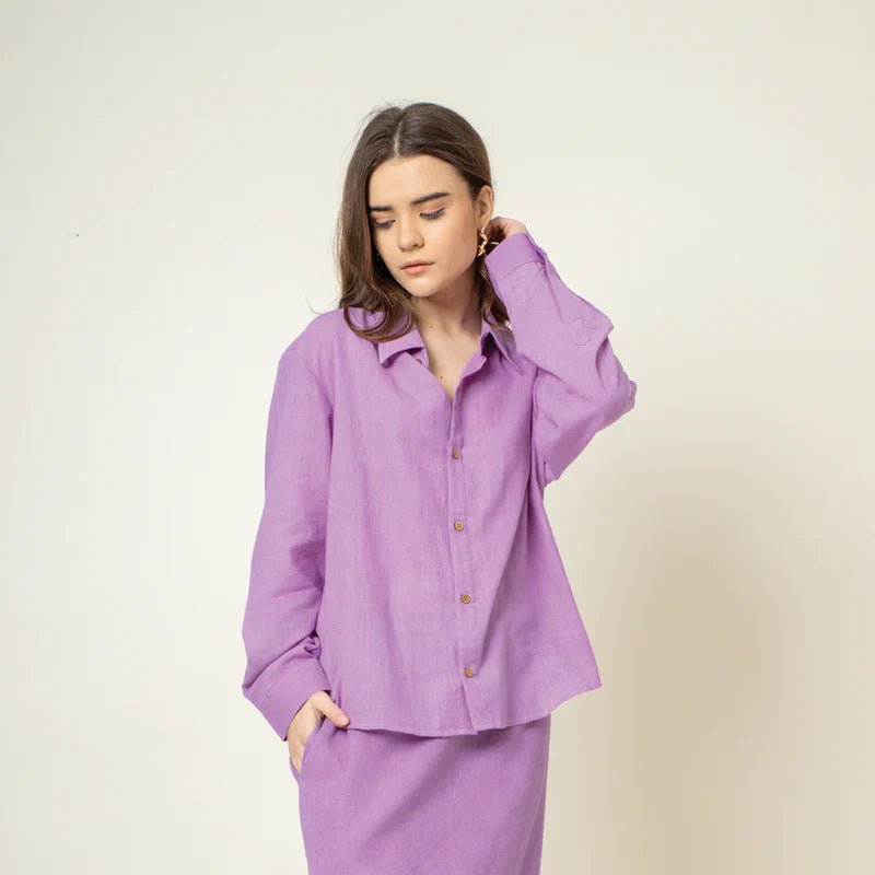 EARO PURPLE SHIRT - Bethikal - stride