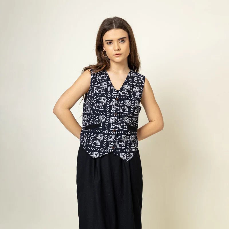 FRANCIS BATIK WAIST COAT - Bethikal - stride